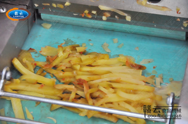 多功能切菜機切榨菜絲效果圖