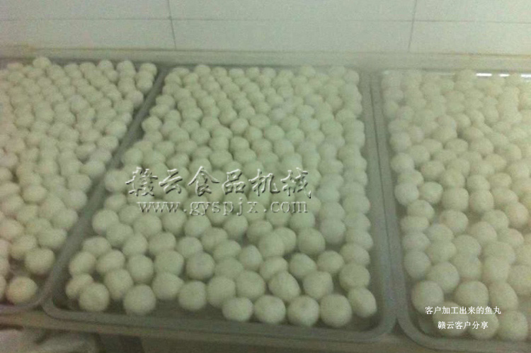 制作出來的包心魚丸